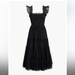 EUC Hill House The Tulle Ellie Nap Dress in Black Sparkle Size XXS
